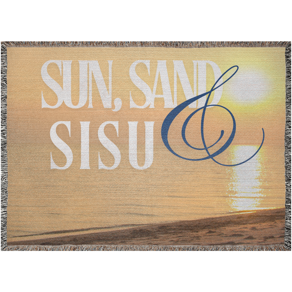 Sun, Sand, & Sisu Woven Blanket (Available in 2 Sizes)