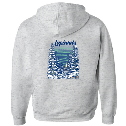Vintage Lapland Zip-Up Hoodie (Unisex, S-2XL)