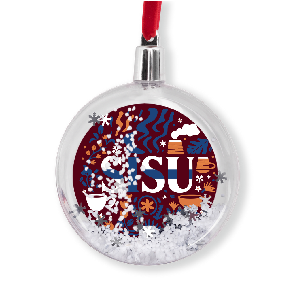 Sisu Snow Globe Ornament