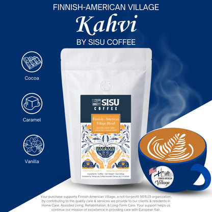 Finnish-American Village Kahvi from SISU COFFEE | SISU | Medium | Cocoa, Caramel & Vanilla