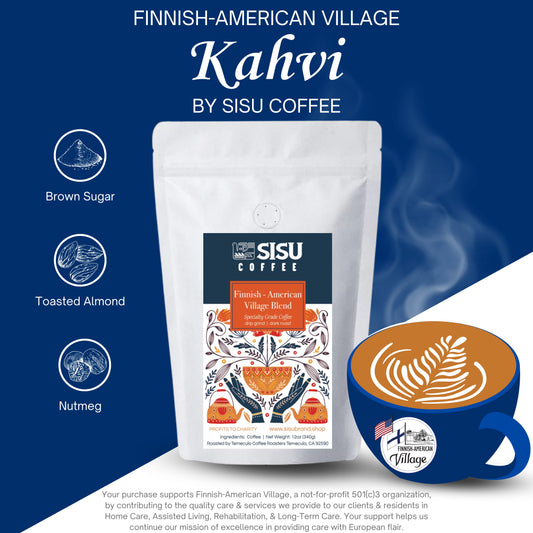 Finnish-American Village Kahvi from SISU COFFEE | VAHVA | Dark | Brown Sugar, Toasted Almonds, & Nutmeg