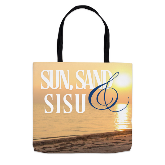 Sun, Sand, & Sisu Tote Bag (2 Sizes)